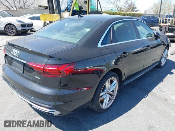 2021 Audi A4 S line Premium with VIN WAUDAAF44MA054560, listed as a IAAI auction lot 41165005 with 31,548 mi miles and . Bid and sale history available at DreamBid. Image 4.
