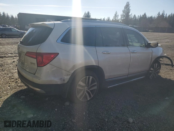 2017 Honda Pilot Touring with VIN 5FNYF6H95HB030731, listed as a Copart auction lot 47133765 with Not Provided miles and Salvage Title. Bid and sale history available at DreamBid. Image 3.