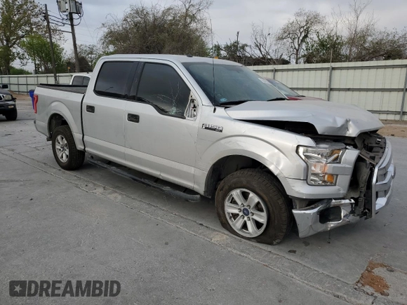2017 Ford F-150 XL with VIN 1FTEW1C84HKD00930, listed as a Copart auction lot 50089925 with 190,000 mi miles and Salvage Title. Bid and sale history available at carsss.com. Image 4.