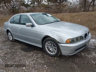 2003 BMW 5 Series 530iA with VIN WBADT63423CK35879, listed as a IAAI auction lot 41648026 with 193,119 mi miles. Bid and sale history available at carsss.com. Image 1.