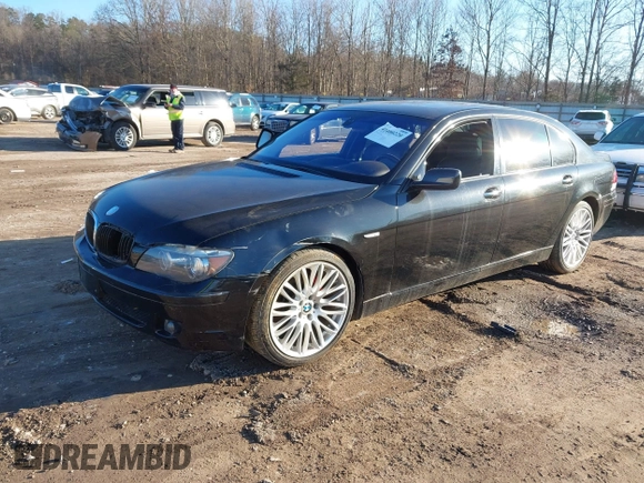 2007 BMW 7 Series 750Li with VIN WBAHN83517DT65412, listed as a IAAI auction lot 41400220 with 99,965 mi miles. Bid and sale history available at carsss.com. Image 2.