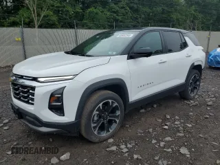 2025 Chevrolet Equinox AWD LT with VIN 3GNAXPEG7SL140591, listed as a Copart auction lot 60682265 with 3,937 mi miles and Salvage title. Bid and sale history available at DreamBid. Image 1.