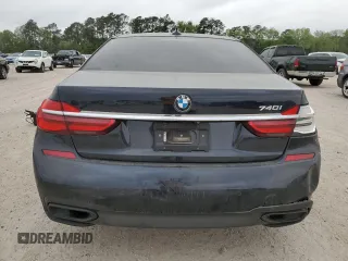 2017 BMW 7 Series 740i with VIN WBA7E2C37HG740680, listed as a Copart auction lot 45072763 with 76,828 mi miles. Bid and sale history available at carsss.com. Image 6.