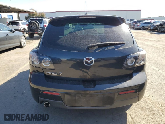 2007 Mazda 3 S Sport with VIN JM1BK144671708098, listed as a Copart auction lot 46688725 with 143,968 mi miles and Salvage Title. Bid and sale history available at DreamBid. Image 6.