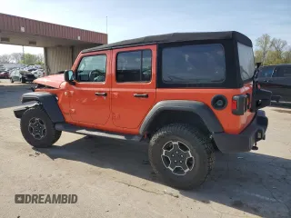 2019 Jeep Wrangler Unlimited Sport S with VIN 1C4HJXDGXKW557241, listed as a Copart auction lot 52485164 with 59,798 mi miles and Salvage title. Bid and sale history available at DreamBid. Image 2.