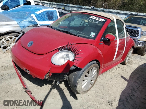 2008 Volkswagen Beetle SE с VIN 3VWRF31Y48M409216, выставлен на аукционе Copart как лот 49037195 с пробегом 115 552 миль миль и Чистый • Clean title. История ставок и продаж доступна на DreamBid. Изображение 1.