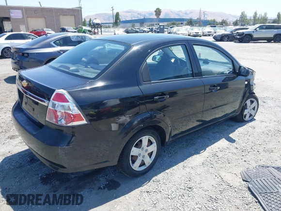 2008 Chevrolet Aveo LS with VIN KL1TD56678B123487, listed as a IAAI auction lot 42588212 with 119,882 mi miles and . Bid and sale history available at DreamBid. Image 4.