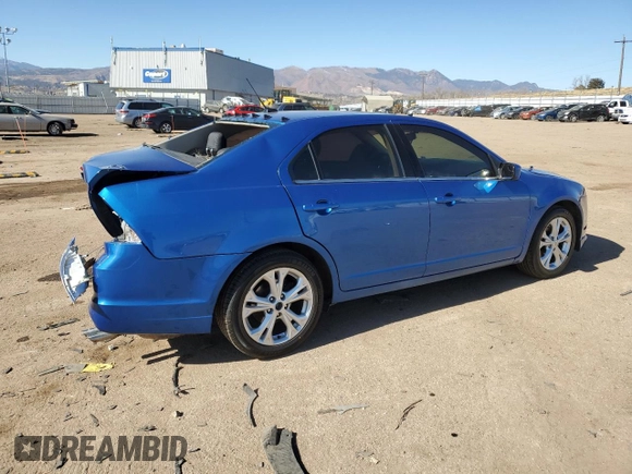 2012 Ford Fusion SE with VIN 3FAHP0HA8CR332435, listed as a Copart auction lot 44200055 with 105,416 mi miles and Salvage Title. Bid and sale history available at DreamBid. Image 3.