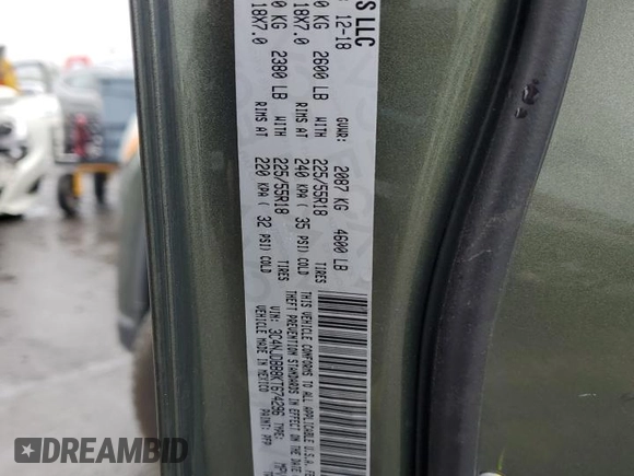 2019 Jeep Compass Latitude z VIN 3C4NJDBB8KT674296, wystawiony jako Copart lot #57901855 z przebiegiem 76 339 mil mil oraz Szkoda całkowita • Salvage title. Historia ofert i sprzedaży dostępna na DreamBid. Obrazek 14.