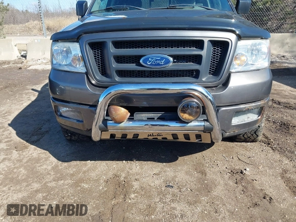 2005 Ford F-150 STX with VIN 1FTRX14W55NB19633, listed as a IAAI auction lot 41870057 with 100,436 mi miles. Bid and sale history available at carsss.com. Image 6.