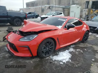 2023 Toyota GR86 Premium with VIN JF1ZNBE14P9759803, listed as a Copart auction lot 88985585 with 21,349 mi miles and Salvage Title. Bid and sale history available at carsss.com. Image 1.