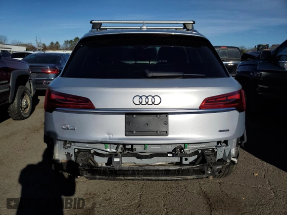 2022 Audi Q5 Premium with VIN WA1ABAFYXN2083220, listed as a Copart auction lot 80867064 with 46,924 mi miles and Salvage title. Bid and sale history available at DreamBid. Image 6.