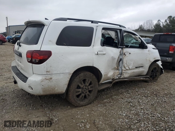 2018 Toyota Sequoia SR5 with VIN 5TDZY5G14JS071471, listed as a Copart auction lot 44165055 with 121,063 mi miles and Salvage Title. Bid and sale history available at carsss.com. Image 3.