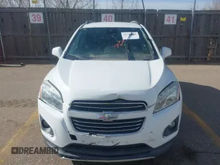 2016 Chevrolet Trax LTZ with VIN 3GNCJRSB4GL165194, listed as a IAAI auction lot 41754666 with 152,471 mi miles. Bid and sale history available at carsss.com. Image 12.