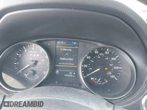 2018 Nissan Rogue SV with VIN KNMAT2MT3JP586116, listed as a IAAI auction lot 41853736 with 147,258 mi miles and . Bid and sale history available at carsss.com. Image 7.