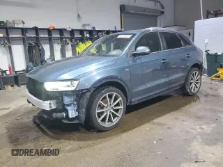 2018 Audi Q3 Premium with VIN WA1ECCFS3JR028938, listed as a Copart auction lot 43150585 with 83,483 mi miles and Salvage Title. Bid and sale history available at carsss.com. Image 1.