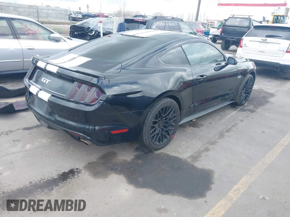 2016 Ford Mustang GT with VIN 1FA6P8CF8G5318052, listed as a IAAI auction lot 41946337 with 126,611 mi miles. Bid and sale history available at carsss.com. Image 4.