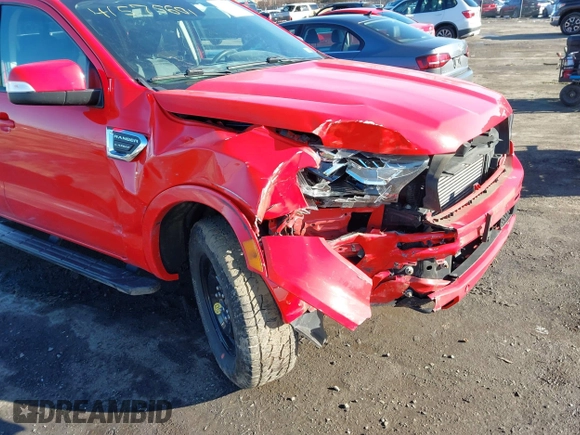 2020 Ford Ranger XL with VIN 1FTER4FH1LLA08126, listed as a IAAI auction lot 41575601 with 1 mi miles. Bid and sale history available at carsss.com. Image 6.