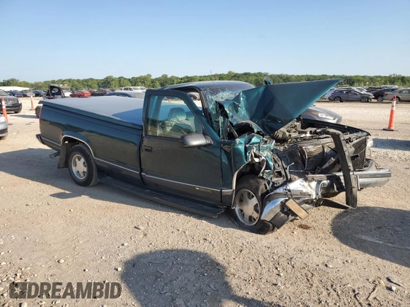 1996 Chevrolet Silverado 1500 with VIN 1GCEC14M6TZ154941, listed as a Copart auction lot 66361154 with 124,631 mi miles and Salvage Title. Bid and sale history available at DreamBid. Image 4.