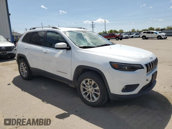 2019 Jeep Cherokee Latitude with VIN 1C4PJMCX2KD315664, listed as a Copart auction lot 53989585 with 63,285 mi miles and Salvage title. Bid and sale history available at DreamBid. Image 4.