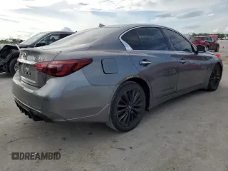 2018 Infiniti Q50 Luxe with VIN JN1EV7AR6JM444784, listed as a Copart auction lot 54509335 with 69,997 mi miles and Salvage Title. Bid and sale history available at carsss.com. Image 3.