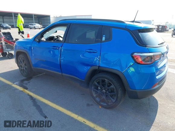 2021 Jeep Compass 80th Anniversary with VIN 3C4NJCEB3MT531703, listed as a IAAI auction lot 42006349 with 73,876 mi miles and . Bid and sale history available at carsss.com. Image 3.