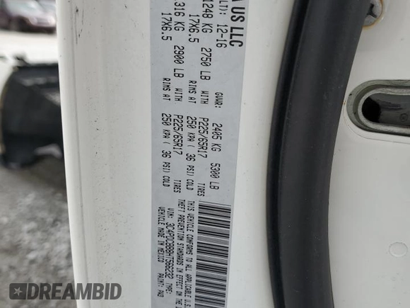 2017 Dodge Journey SXT with VIN 3C4PDCBB8HT566232, listed as a Copart auction lot 44780815 with 87,145 mi miles and Salvage Title. Bid and sale history available at DreamBid. Image 15.