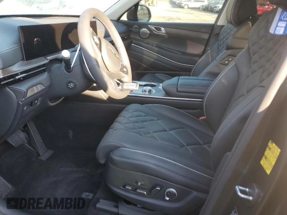 2025 Genesis GV80 Prestige with VIN KMUHEESC7SU212962, listed as a Copart auction lot 83525284 with 121 mi miles and Salvage Title. Bid and sale history available at DreamBid. Image 7.