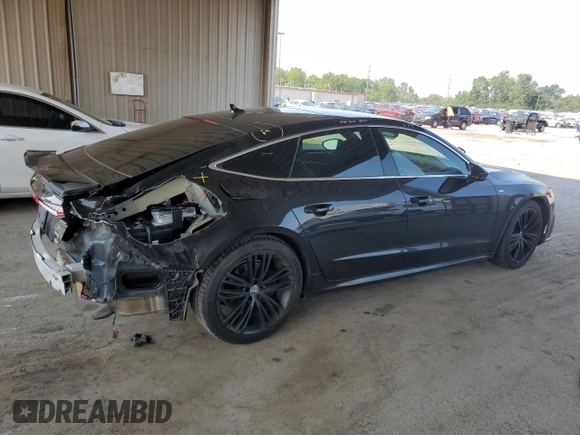 2019 Audi A7 Prestige with VIN WAUV2AF2XKN068159, listed as a Copart auction lot 65732394 with 72,116 mi miles and Salvage Title. Bid and sale history available at carsss.com. Image 3.
