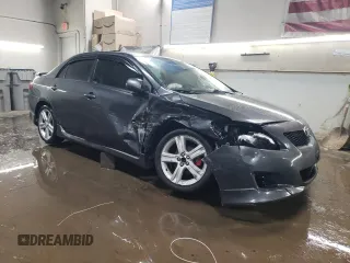2009 Toyota Corolla XRS with VIN 1NXBE40E39Z002498, listed as a Copart auction lot 45046365 with 197,218 mi miles and Salvage Title. Bid and sale history available at carsss.com. Image 4.
