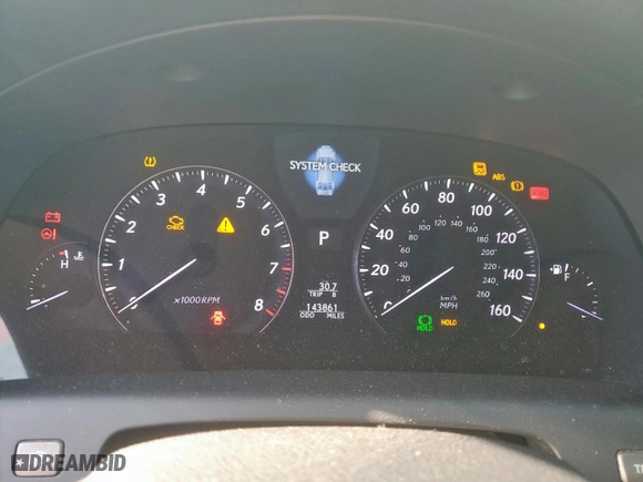 2008 Lexus LS 460 with VIN JTHBL46F885065484, listed as a Copart auction lot 52650595 with 143,861 mi miles and Clean Title. Bid and sale history available at carsss.com. Image 9.