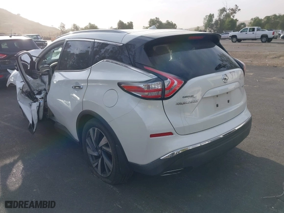 2015 Nissan Murano S with VIN 5N1AZ2MG9FN264841, listed as a IAAI auction lot 41279764 with 95,141 mi miles. Bid and sale history available at carsss.com. Image 3.