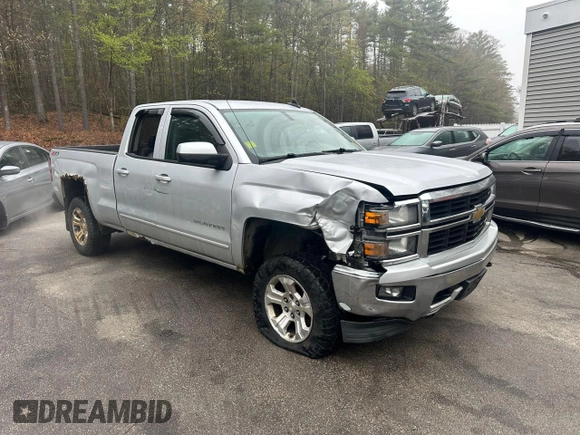 2015 Chevrolet Silverado 1500 LT with VIN 1GCVKRECXFZ221116, listed as a Copart auction lot 56621055 with 198,583 mi miles and Clean Title. Bid and sale history available at DreamBid. Image 1.