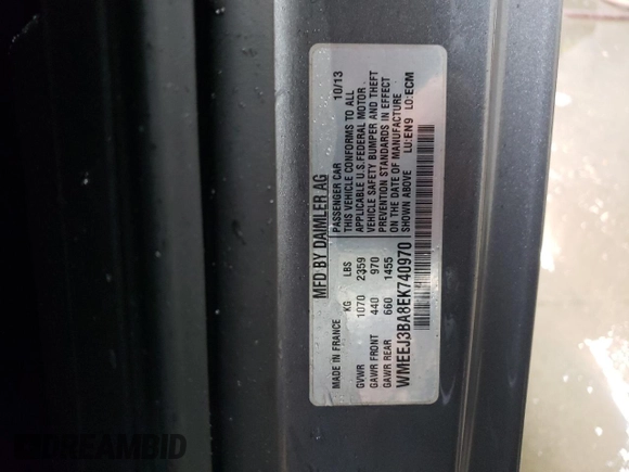 2014 Smart fortwo Pure z VIN WMEEJ3BA8EK740970, wystawiony jako Copart lot #45994035 z przebiegiem 44 787 mil mil oraz Szkoda całkowita • Salvage title. Historia ofert i sprzedaży dostępna na DreamBid. Obrazek 13.