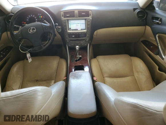 2007 Lexus IS 350 with VIN JTHBE262772010116, listed as a Copart auction lot 56351775 with 199,969 mi miles and Salvage title. Bid and sale history available at DreamBid. Image 8.