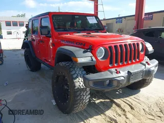 2018 Jeep Wrangler Unlimited Rubicon с VIN 1C4HJXFG0JW159287, выставлен на аукционе IAAI как лот 41911012 с пробегом 93 784 миль миль и . История ставок и продаж доступна на DreamBid. Изображение 1.