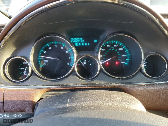 2013 Buick Enclave Premium with VIN 5GAKVDKD9DJ141958, listed as a Copart auction lot 42149555 with 134,057 mi miles and Salvage Title. Bid and sale history available at carsss.com. Image 9.