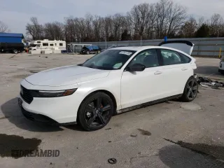 2024 Honda Accord Sport-L with VIN 1HGCY2F76RA096361, listed as a Copart auction lot 47481185 with 2,109 mi miles and Salvage title. Bid and sale history available at DreamBid. Image 1.