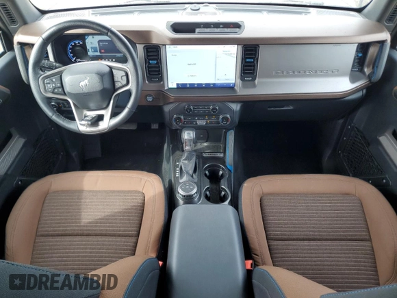 2022 Ford Bronco with VIN 1FMEE5BP9NLB50804, listed as a Copart auction lot 54220825 with 22,080 mi miles and Salvage title. Bid and sale history available at DreamBid. Image 8.