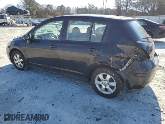 2007 Nissan Versa 1.8 S with VIN 3N1BC13E07L444184, listed as a Copart auction lot 46214485 with 125,316 mi miles and Salvage Title. Bid and sale history available at carsss.com. Image 2.