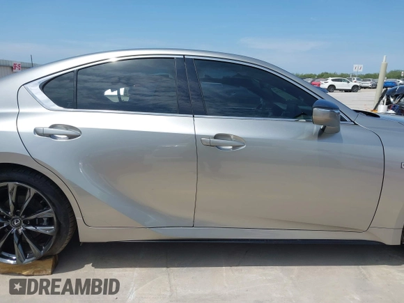 2023 Lexus IS 350 F Sport with VIN JTHGZ1B29P5068608, listed as a IAAI auction lot 42467225 with 17,266 mi miles and . Bid and sale history available at DreamBid. Image 14.