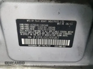 2013 Subaru Impreza Special Sports Premium z VIN JF1GPAL6XD2895867, wystawiony jako Copart lot #45089285 z przebiegiem 78 895 mil mil oraz Szkoda całkowita • Salvage title. Historia ofert i sprzedaży dostępna na DreamBid. Obrazek 12.