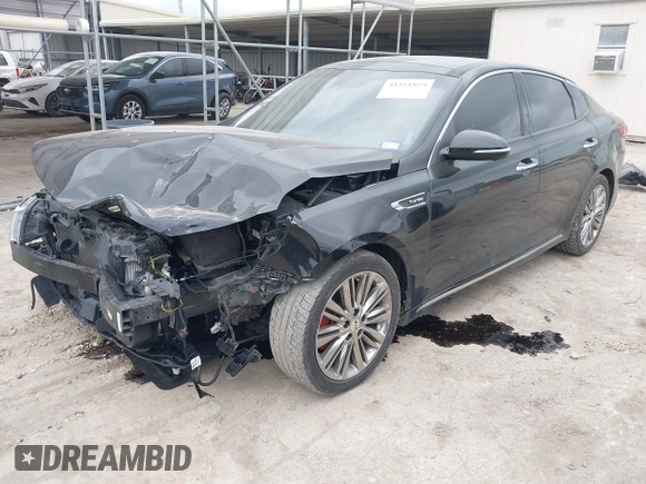 2016 Kia Optima SXL Turbo with VIN 5XXGV4L2XGG120045, listed as a IAAI auction lot 41511829 with 107,760 mi miles. Bid and sale history available at carsss.com. Image 18.