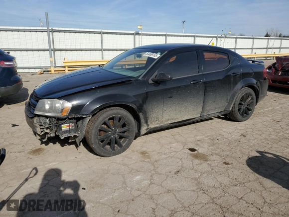 2014 Dodge Avenger SE with VIN 1C3CDZAB5EN188972, listed as a Copart auction lot 53466165 with 158,326 mi miles and Salvage Title. Bid and sale history available at DreamBid. Image 1.