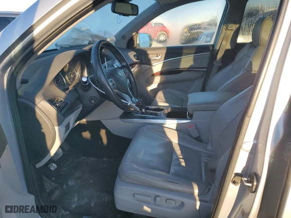 2015 Acura MDX Tech Pkg with VIN 5FRYD3H42FB004866, listed as a Copart auction lot 42027145 with 185,725 mi miles and Salvage Title. Bid and sale history available at carsss.com. Image 7.