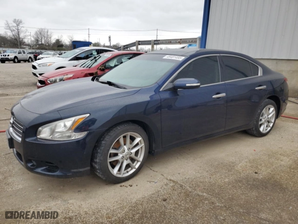 2009 Nissan Maxima 3.5 S with VIN 1N4AA51E29C814094, listed as a Copart auction lot 49481495 with 106,410 mi miles and Salvage Title. Bid and sale history available at carsss.com. Image 1.