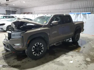 2024 Nissan Frontier PRO-4X with VIN 1N6ED1EK2RN605631, listed as a Copart auction lot 88633685 with 0 mi miles and Salvage Title. Bid and sale history available at carsss.com. Image 1.