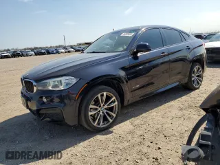 2015 BMW X6 xDrive35i with VIN 5UXKU2C56F0N77770, listed as a Copart auction lot 46822055 with 164,046 mi miles and Clean Title. Bid and sale history available at carsss.com. Image 1.