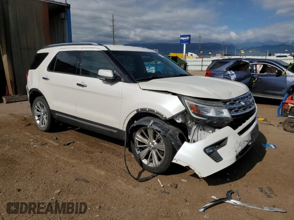 2019 Ford Explorer Limited with VIN 1FM5K8F89KGB48844, listed as a Copart auction lot 61423955 with 161,762 mi miles and Salvage title. Bid and sale history available at DreamBid. Image 4.