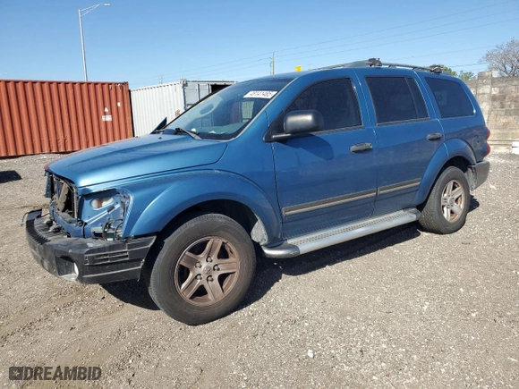 2005 Dodge Durango SLT with VIN 1D4HD48N55F605282, listed as a Copart auction lot 48141485 with 120,308 mi miles and Salvage Title. Bid and sale history available at carsss.com. Image 1.